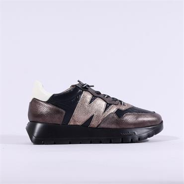 Wonders Odisei Nylon Bungee Trainer - Black Bronze